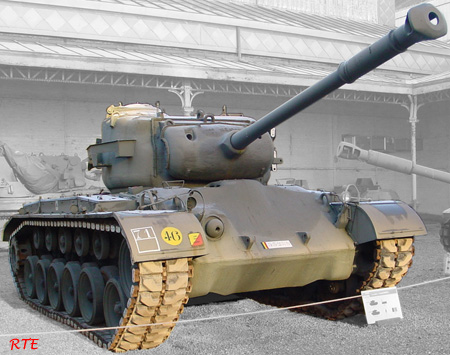 M26 Pershing tank, Brussel.