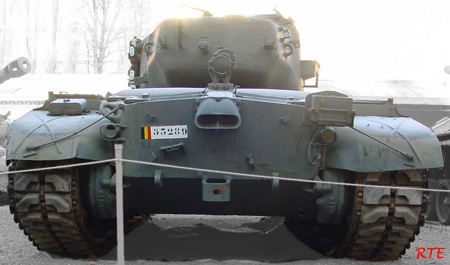 M26 Pershing tank, Brussel.