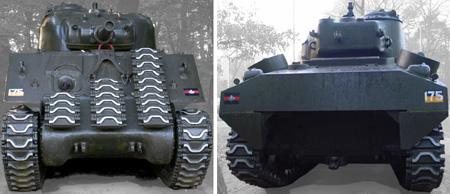 howitzer tank M4(105) in Ede (NL).