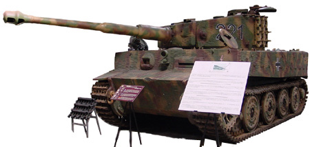 Tiger I,  heavy tank in Saumur (F).