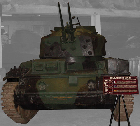 Cruiser Tank Mk.VI AA (A15), in Saumur (F).