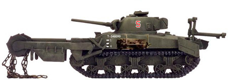 Sherman V Crab II, scale model.