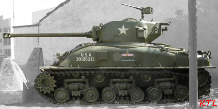 Medium Tank M4A1(76)W HVVS. Diekirch.