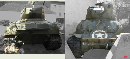 Medium Tank M4A1(76)W HVVS. Diekirch.