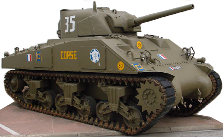 M4A2, de Sherman III  "Corse" in Saumur (F)