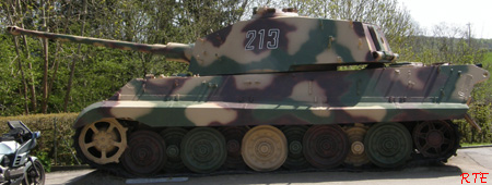 Könings Tiger, Tigre II, Sd.Kfz.182, La Gleize (B).