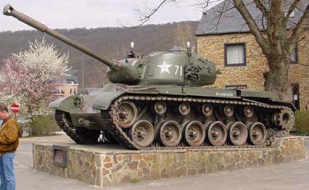 Medium Tank M46 Patton, La Roche en Ardenne, Belgium.