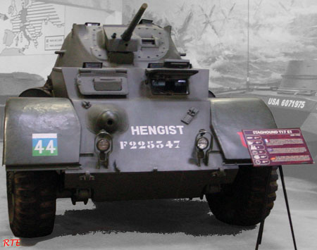 Armoured Car T17E1, Staghound, Saumur (F).