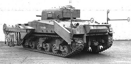 Sherman V Crab II, picture Tankmuseum Bovington.