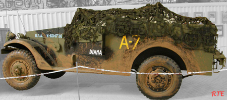 M3A1 White 4x4 scout car in Overloon (NL).
